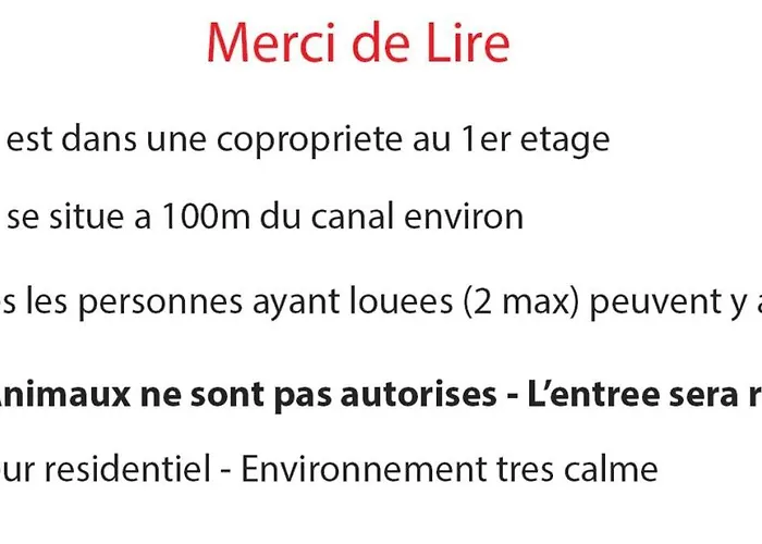 T1 Bis Tres Proche Centre Et Canal